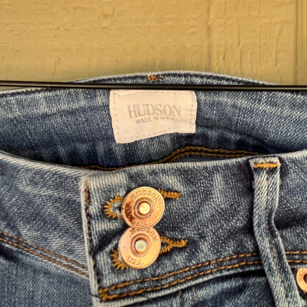 Hudson Jeans Nicole Ankle Skinny Hollywoodland Wash Flap Pockets - Picture 7 of 8